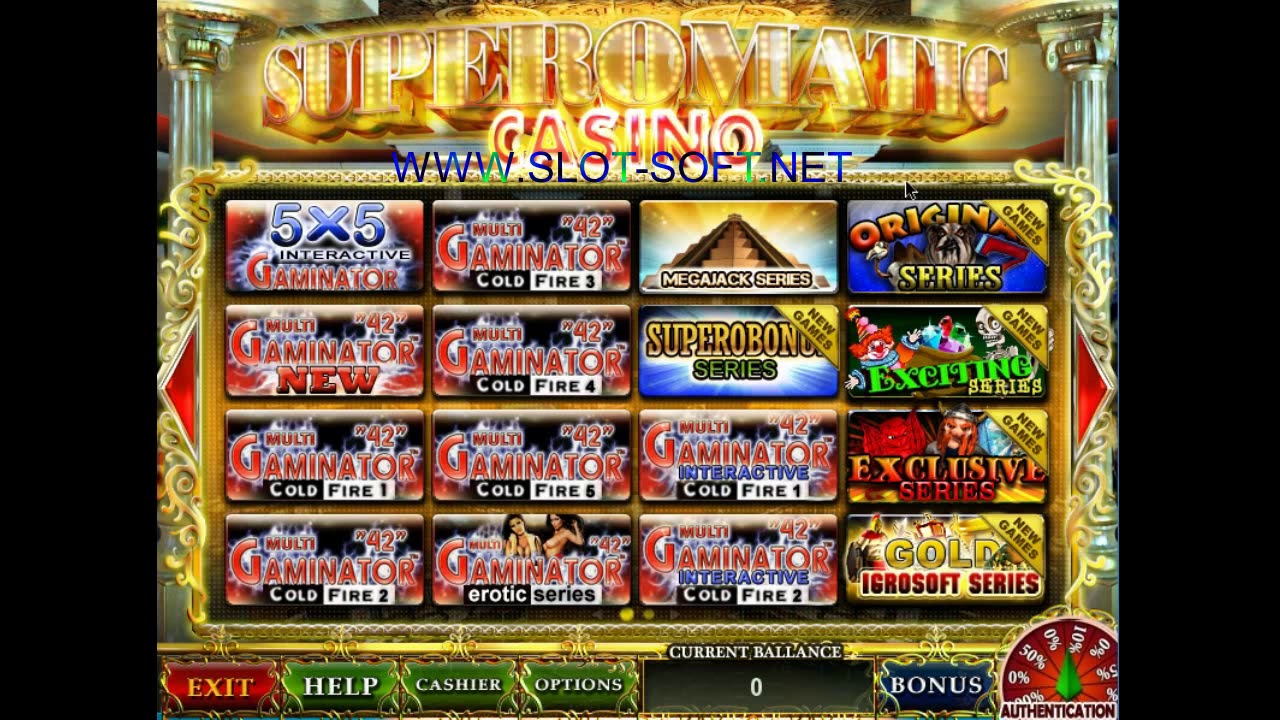 онлайн казино superomatic