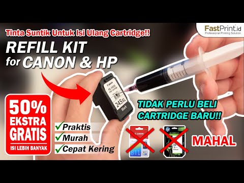 Video: Cara Mengisi Ulang Kartrid HP Dengan Jarum Suntik