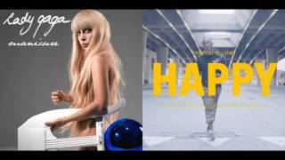 Lady GaGa vs. Pharrell Willams - Happy MANiCURE