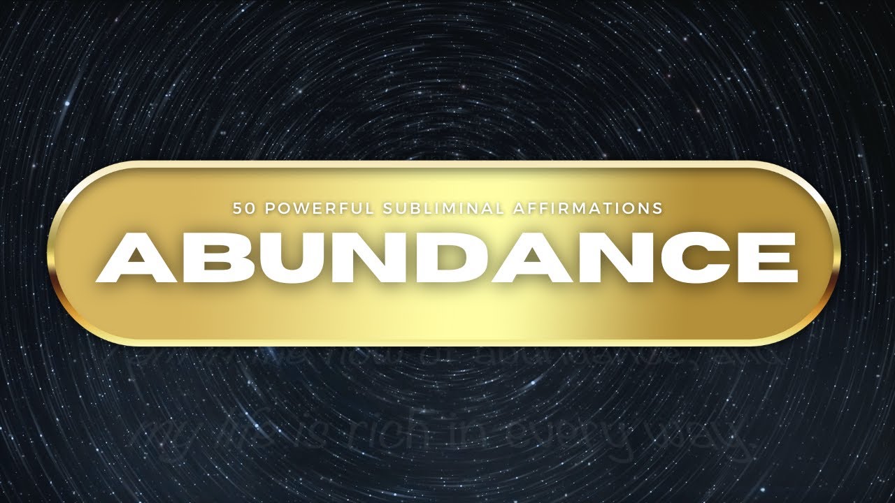 subliminal affirmations for wealth and abundance - YouTube