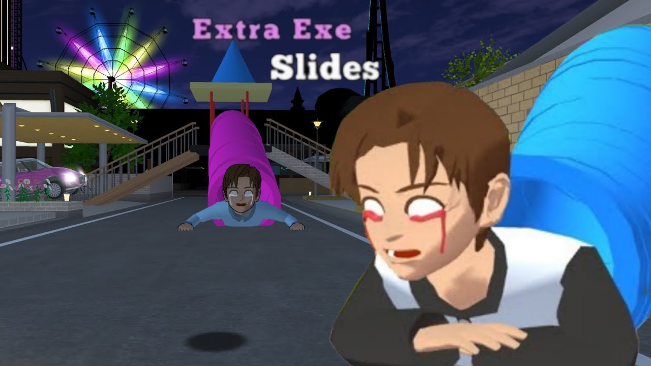 Extra Exe Slide 😯|| yuta became slide || fun story || Sakura School Simulator || Abida Sakura 