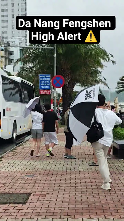 Da nang Fengshen Storm Orange Alert ⚠️🙄 #danang #vietnam #storm #shorts