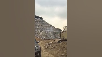 CO2 rock blasting system blasting rock section #rockblasting #mining #CO2Rockblasting