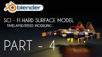 Blender 2.91 - Sci - Fi Hard Surface Robot Model | Part - 4 | Time Lapse