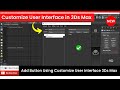 Customize User Interface in 3Ds Max