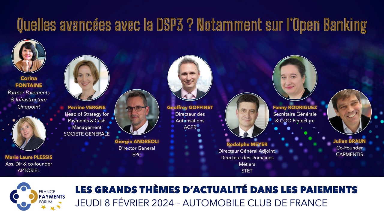Quelles avancées avec la DSP3 ? Notamment sur l'Open Banking - YouTube