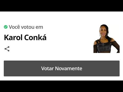 PROMESSA É DÍVIDA –  🔴 VOTANDO NA KAROL CONKÁ AO VIVO