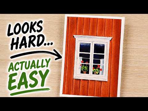 This Watercolor Window Looks Hard… But Anyone Can Paint It