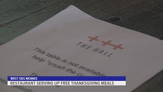 West Des Moines restaurant serving up free Thanksgiving meals