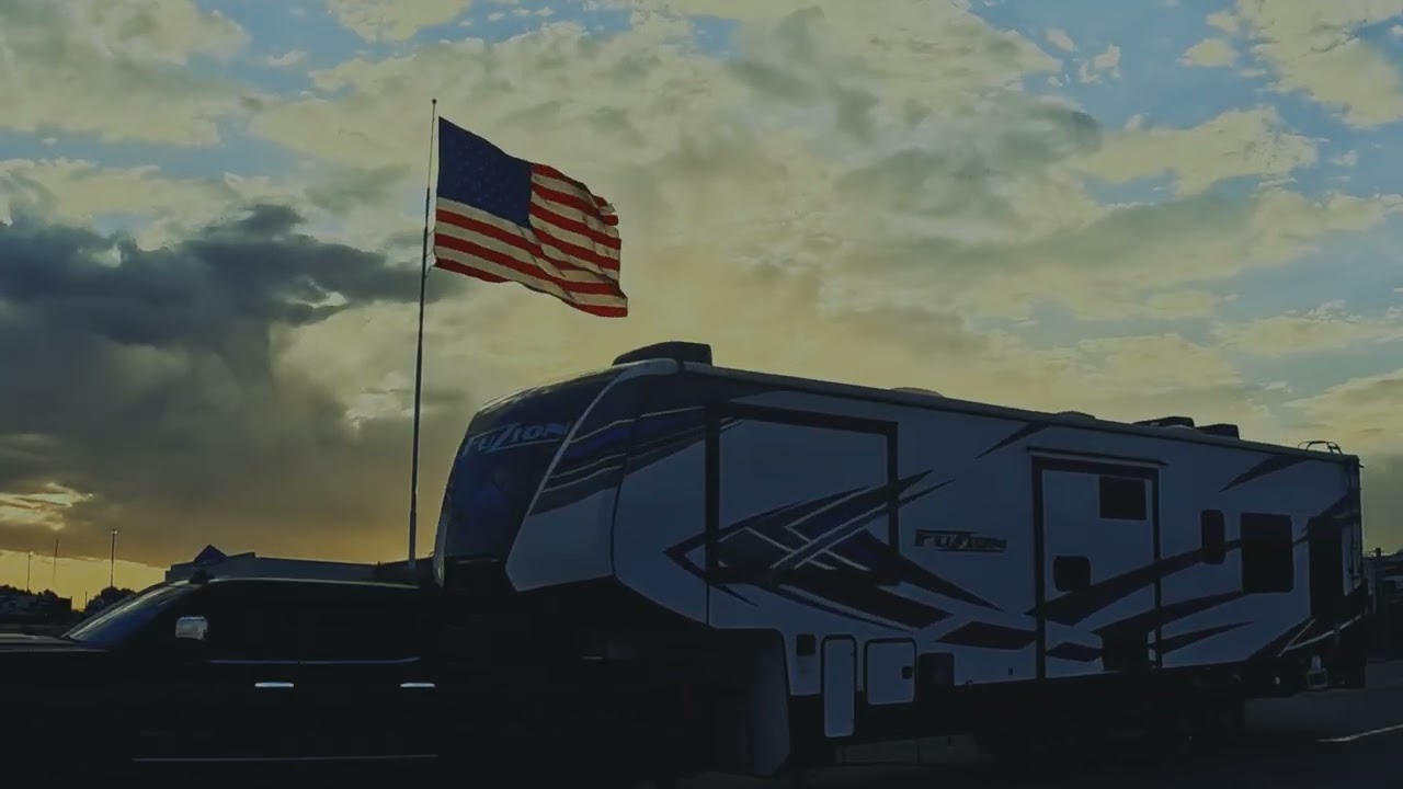 Camping World Flag over Alb, NM Summer 2025 - GX015582