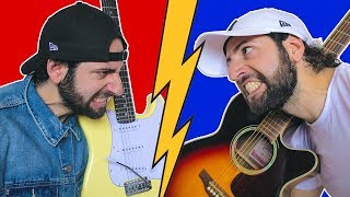 CHITARRA ELETTRICA VS CHITARRA ACUSTICA chords