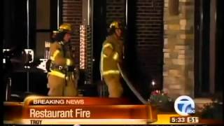 Fire at Kona Grill in Troy