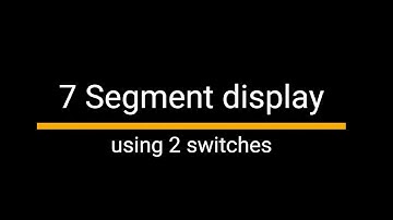 7 Segment display numbers inc & dec using 2 switches Esp32 and Arduino IDE#arduino #engineering #