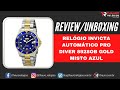 REVIEW / UNBOXING: Relógio Invicta Automático Pro Diver 8928OB Gold Misto Azul - Thauro Relógios