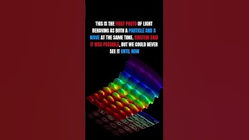 The First Photo of Light as a Particle and Wave 📸