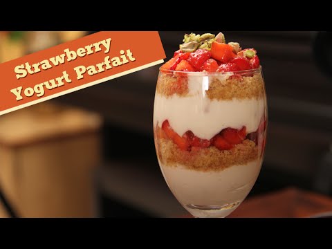 Strawberry Yogurt Parfait | How To Make Parafait | Divine Taste With Anushruti