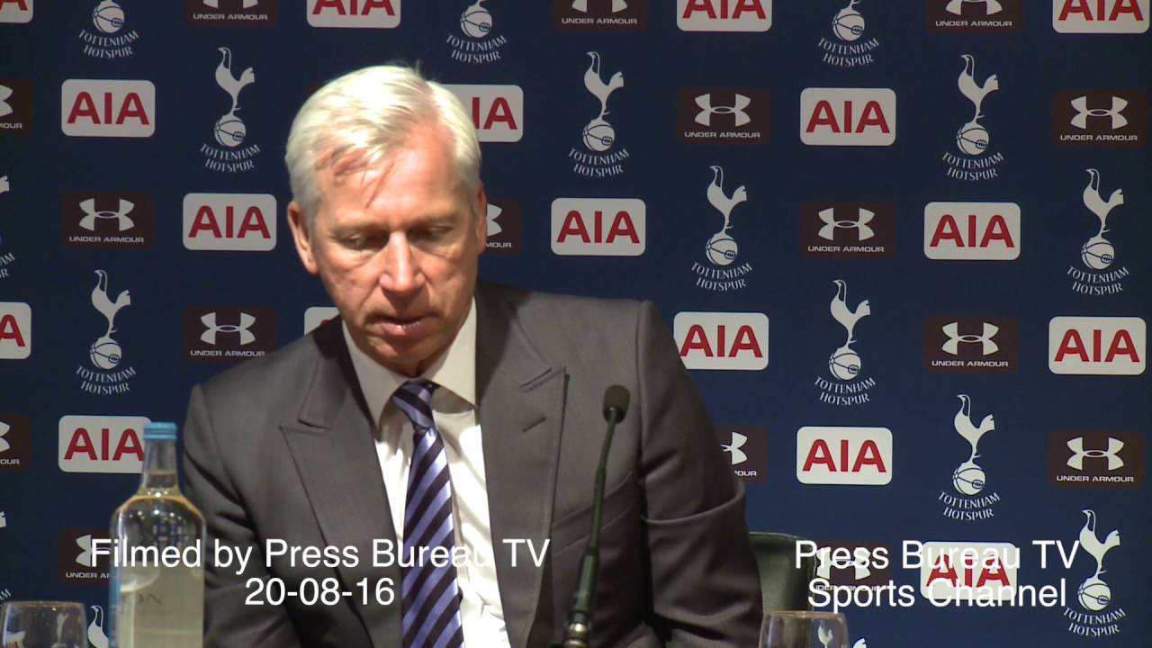 Alan Pardew reaction Tottenham vs Crystal Palace