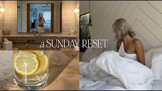 Sunday Reset | social media detox, grocery haul, meal prep, therapy, reset routine