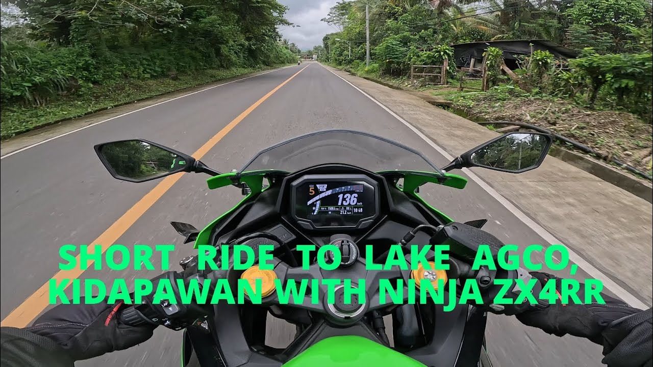 SHORT RIDE TO LAKE AGCO  WITH NINJA ZX4RR