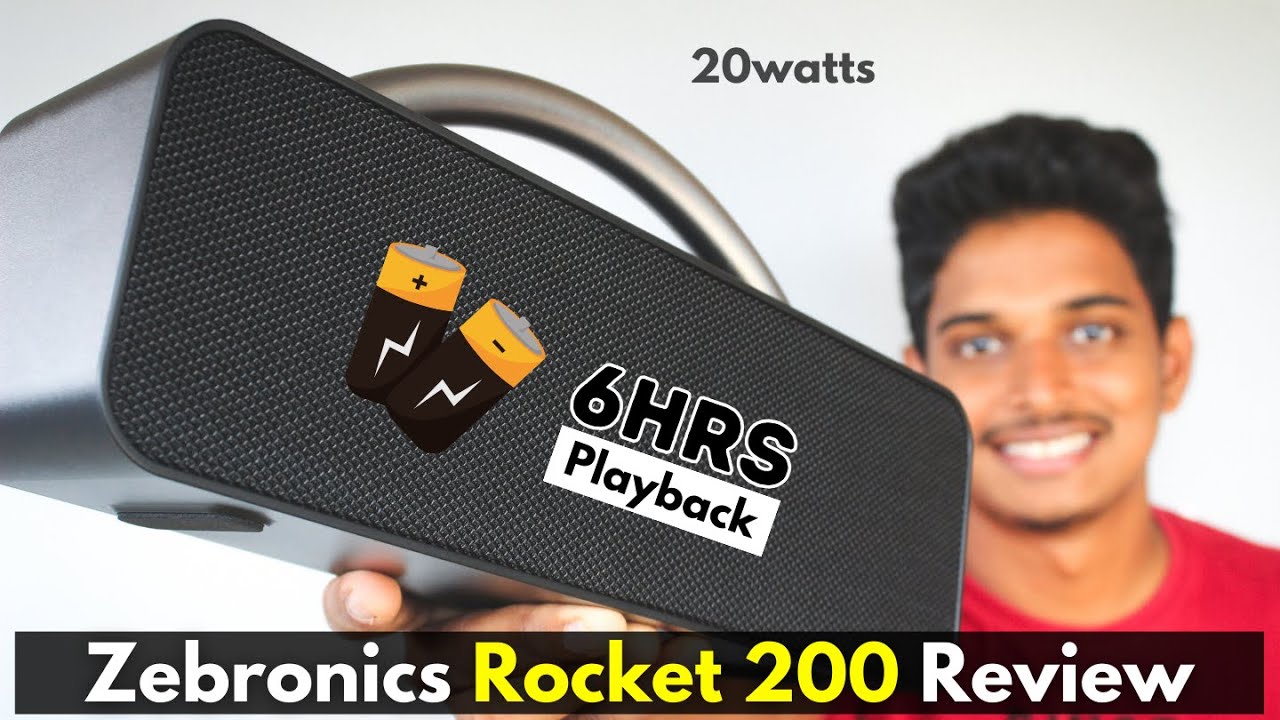 Zebronics Rocket 200 Review Zebronics Bluetooth Speaker Review YouTube
