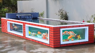 How To Make Outdoor Aquarium 2000gal  Design And Decorations