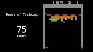 Google Deepmind DQN plays Atari Breakout