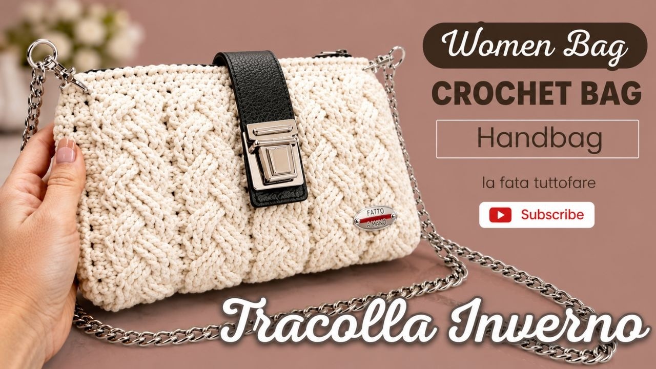 Tutorial to create a crochet bag with perfect boutique-style braids