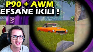 P90 + AWM İKİLİSİ YOK EDİYOR ! PUBG MOBILE