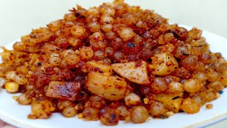 Spicy Sabudana khichadi | साबूदाना रेसिपी | Sabudana recipe | Archana Rathod |