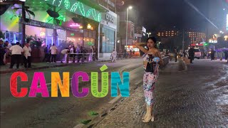 Partying in Cancun city Night Life | Mexico  night clubs walkthrough