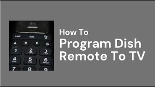 How To Program Dish Remote To TV screenshot 1