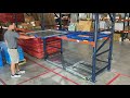 Rack Mounted Roll Out Pallet Shelf (AKA Beam Mounted Roll Out Pallet Shelf), Roll Out Action Demo