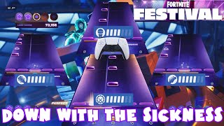 Down with the Sickness by Disturbed - Fortnite Festival FullBand (March 7th, 2024)(Controller)