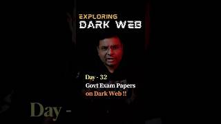 Govt Exam Papers Leaked on Dark Web  | Exploring Dark Web | Day 32
