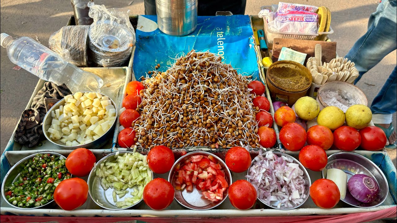 Roadside Healthy Chana Chaat Masala Price ₹ 15/- Only । Indian Street Food