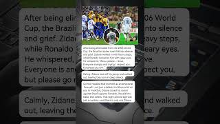 When Ronaldo Asked Zidane to Leave… A Heartbreaking 2006 Story #football #zidane #brasil #france