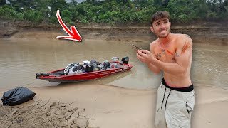 We almost died stranded on the river in a storm...