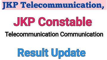 Jkssb JKP Constable Telecommunication result #jkssb #jkpconstable #jkpsi