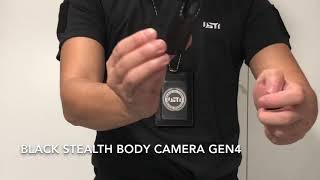 Black Stealth Professional Law Enforcement Camera V4