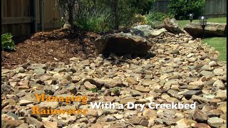 Managing Rainwater with a Dry Creekbed