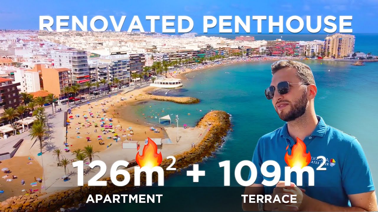 🔥 HOT OFFER 🔥 Penthouse 126m² + 109m² of the terrace 500m from the beach of Torrevieja