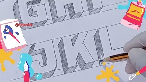 How to Draw 3D Block Letters G to L
