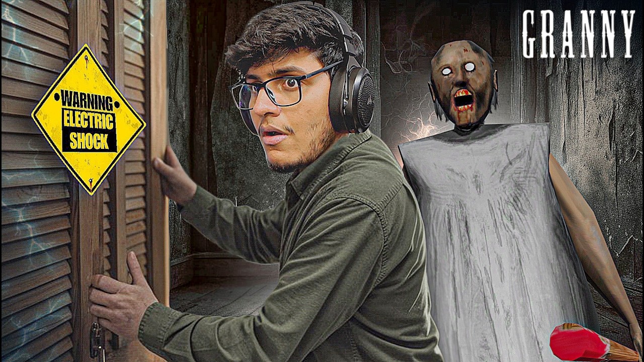 I Got Challenged to do Electric Door Escape From Granny's House