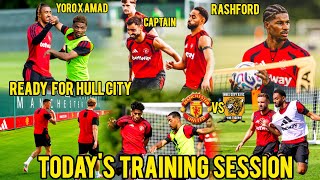 LIVE🔴TIELEMANS,BRUNO, RASHFORD &MORE MAN UNITED TRAINING SESSION AHEAD OF HULL CITY#MANCHESTERUNITED