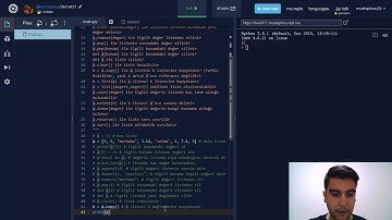 Kolay Yoldan Python Programlama Öğrenin - Ders 017 - Listeler