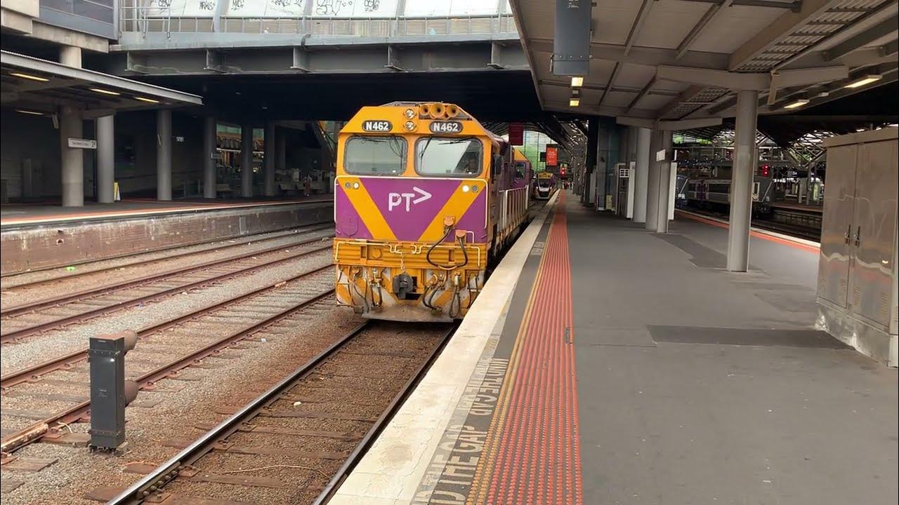 V/Line N462 City of Shepparton Runs Around at Southern Cross Station YouTube