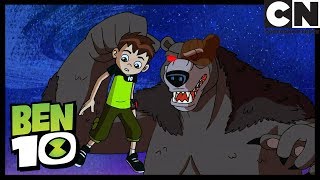 Мультфильм Ben 10 Wooden Bear Captures Ben Mayhem in Mascot Cartoon Network