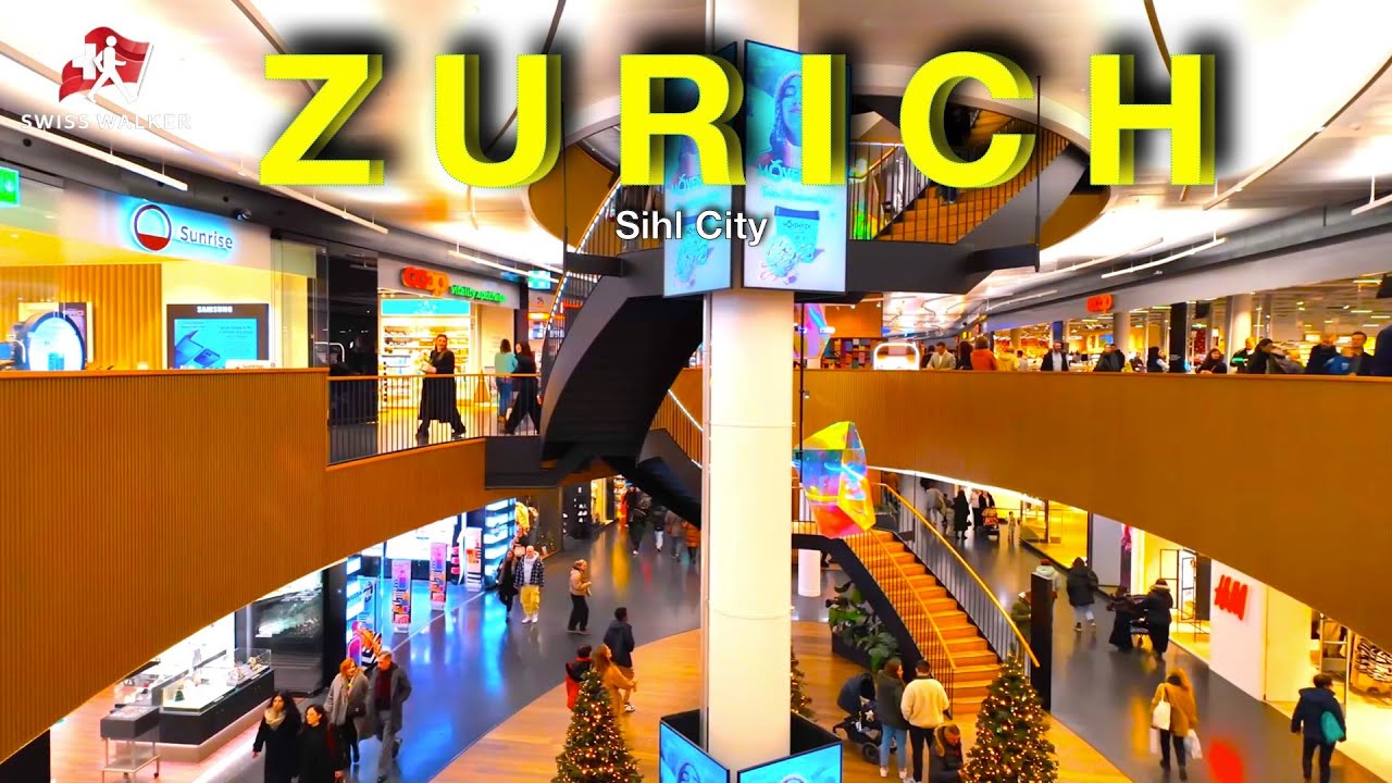 Zurich Sihlcity Shopping Mall Walking Tour 🇨🇭 | Zurich City Vibes 🇨🇭
