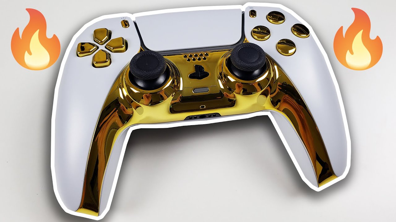 The 24K GOLD PS5 Dualsense Controller How to Make Your Own!  (eXtremeRate) 