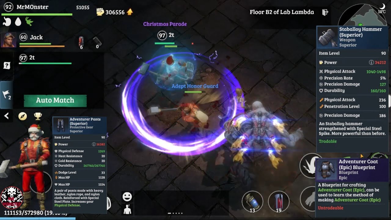 LOST in Blue(Global)/ Santa Clause Helped Me Clear " Lab Lambda"